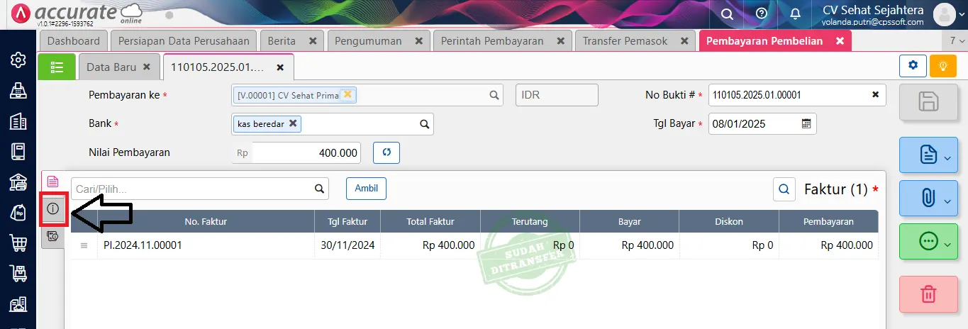 Cara membuat perintah pembayaran